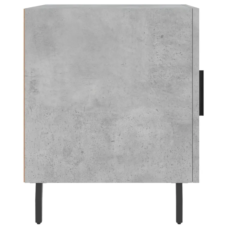 Tables de chevet 2 pcs gris béton 40x40x50 cm bois d’ingénierie - 8