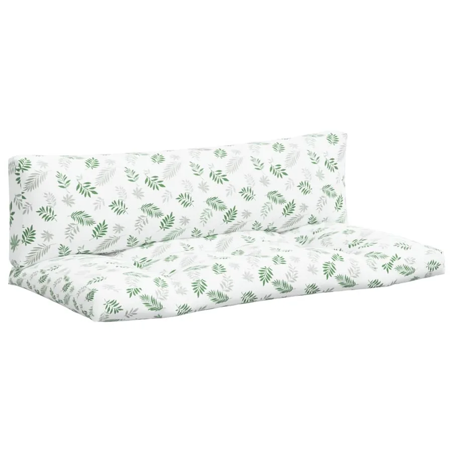 Coussins de palette lot de 2 motif de feuilles tissu Oxford - 2