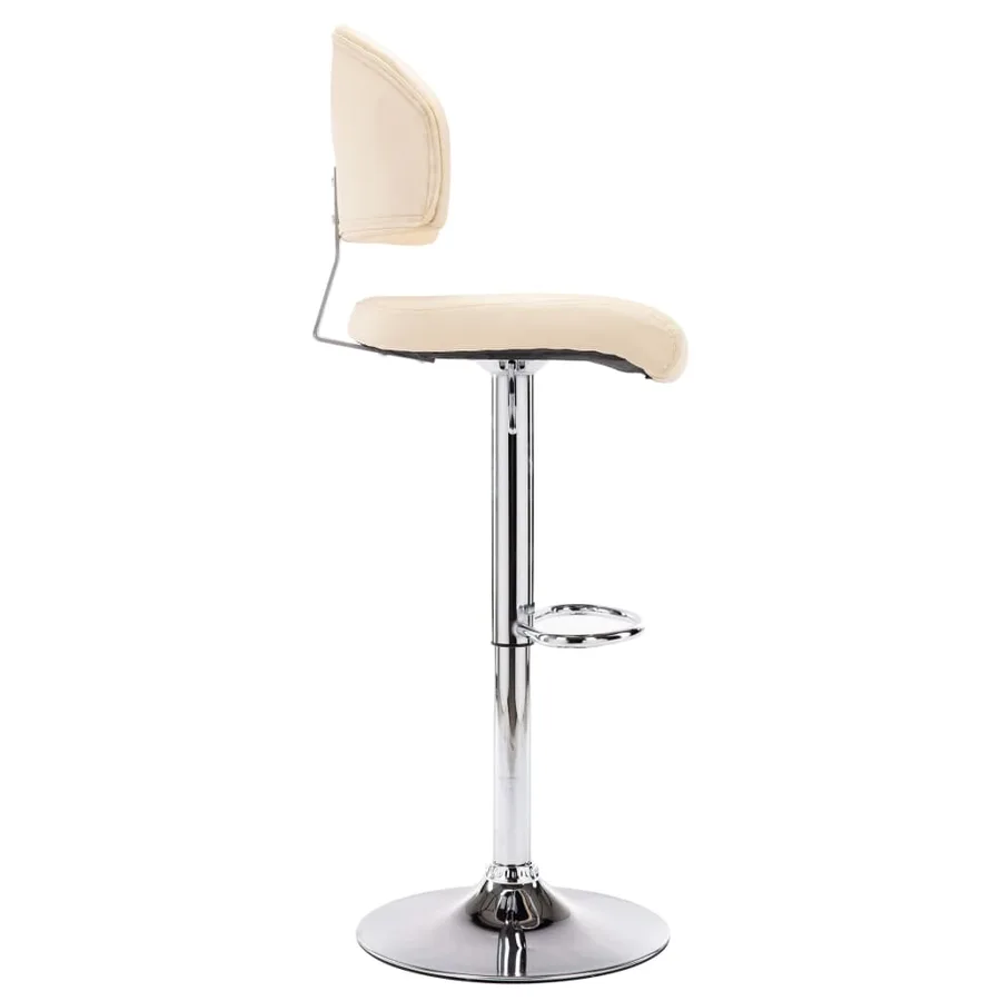 Tabouret de bar Crème Similicuir - 2