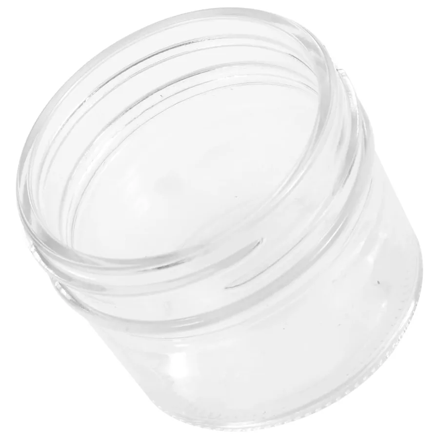 48 pcs Pots à confiture avec couvercles argentés Verre 110 ml - 6