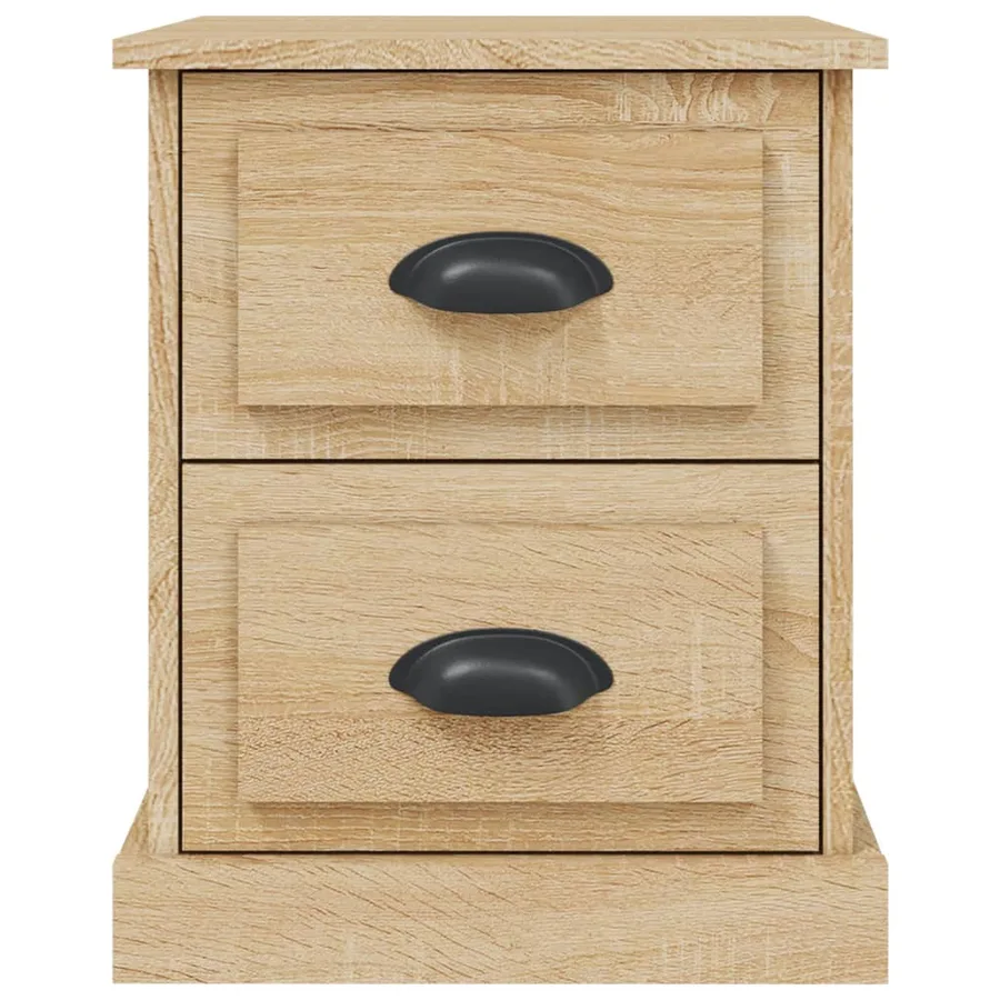 Tables de chevet 2pcs chêne sonoma 39x39x47,5cm bois ingénierie - 8