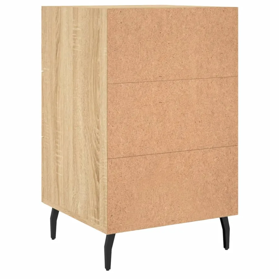 Table de chevet chêne sonoma 40x40x66 cm bois d'ingénierie - 8