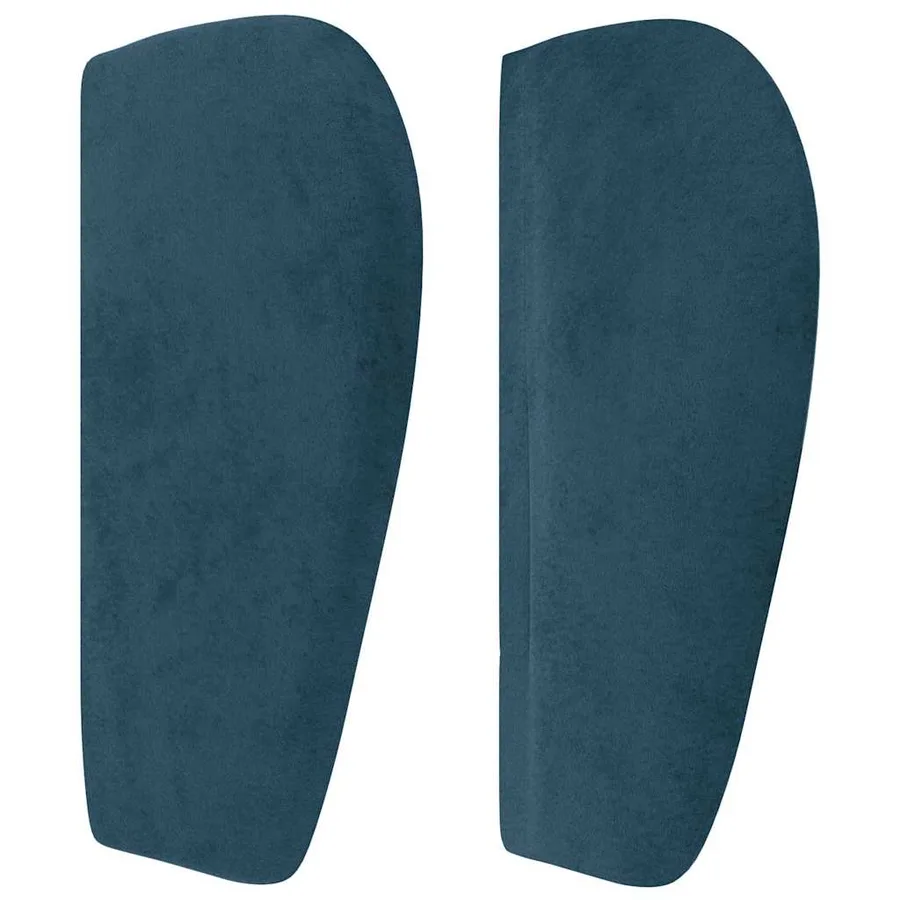 Tête de lit avec oreilles Bleu foncé 93x23x78/88 cm Velours - 4