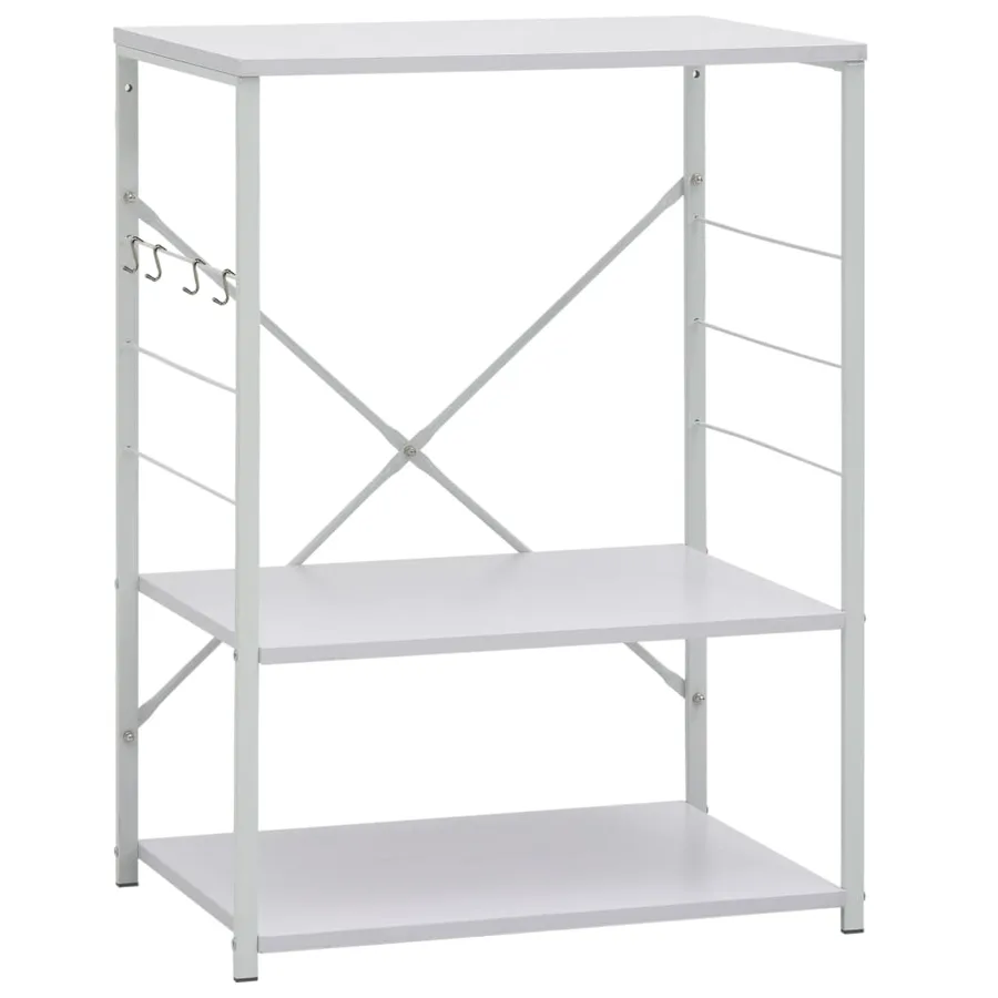 Armoire à four à micro-ondes Blanc 60x39,6x79,5 cm - 2