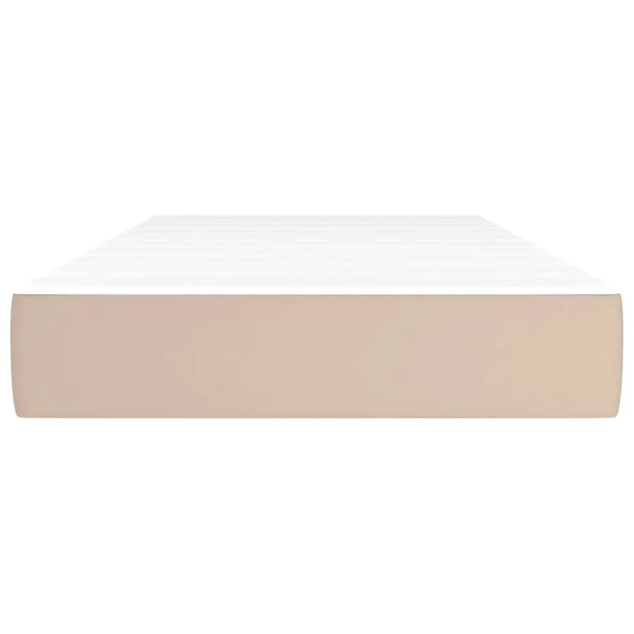 Matelas de lit à ressorts ensachés fermeté moyenne Cappuccino 100x200x20 cm - 3