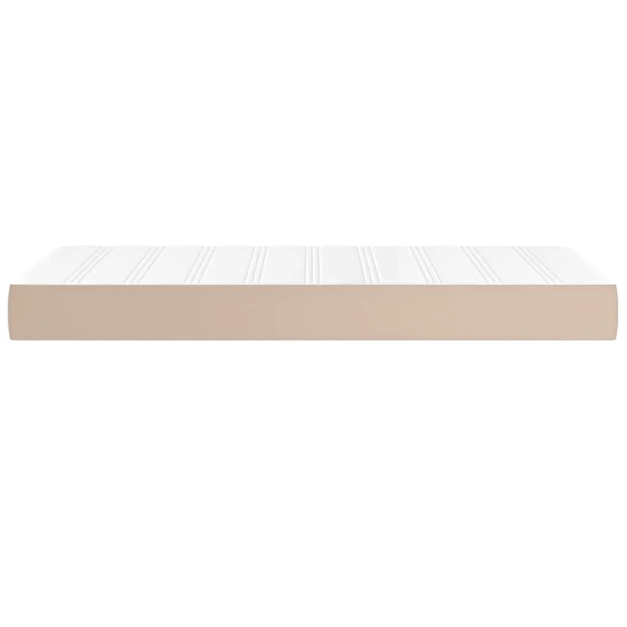 Matelas de lit à ressorts ensachés fermeté moyenne Cappuccino 100x200x20 cm - 4