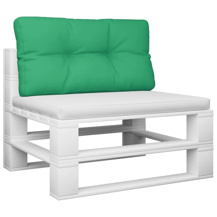 Coussin de palette vert 80x40x12 cm tissu - 3