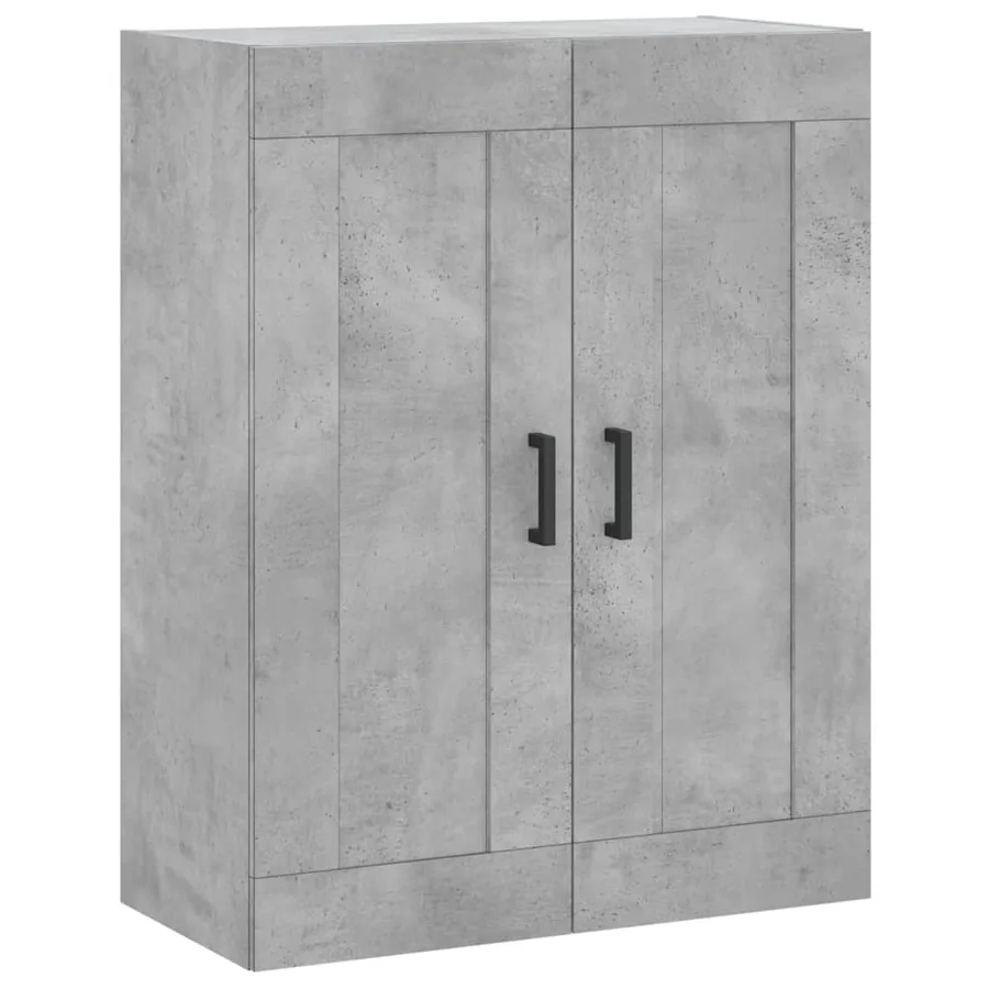 Armoires murales 2 pcs gris béton bois d'ingénierie - 5
