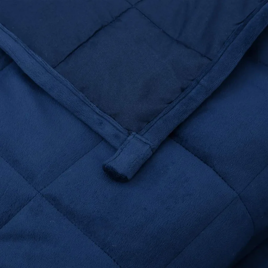 Couverture lestée Bleu 155x220 cm 11 kg Tissu - 5