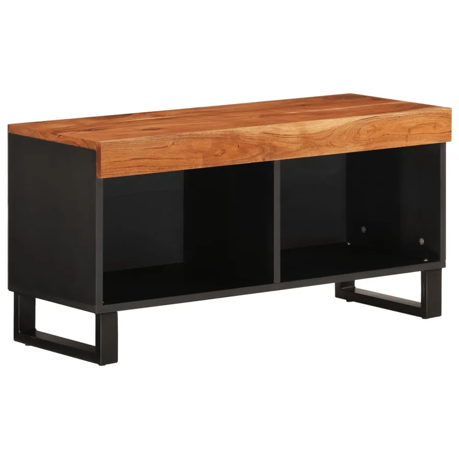 Meuble TV 85x33x43,5 cm bois d'acacia massif - 2