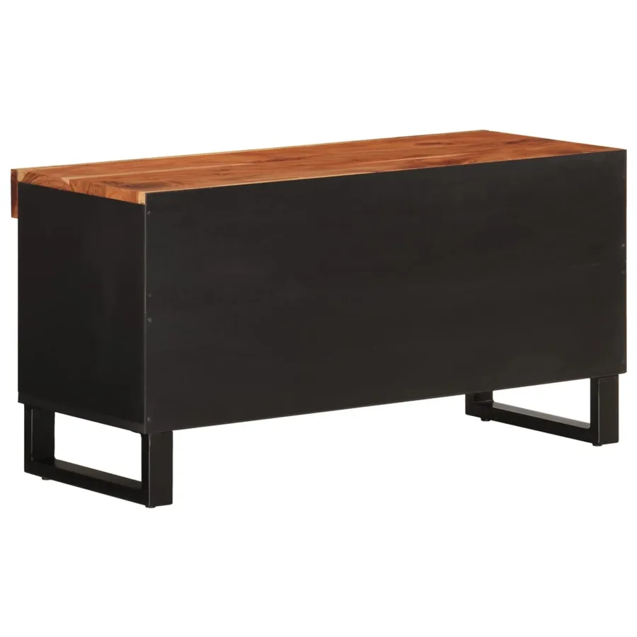 Meuble TV 85x33x43,5 cm bois d'acacia massif - 5