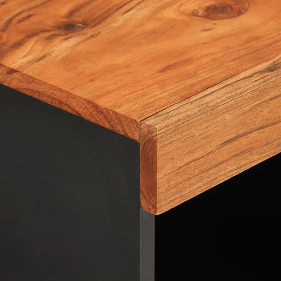 Meuble TV 85x33x43,5 cm bois d'acacia massif - 6