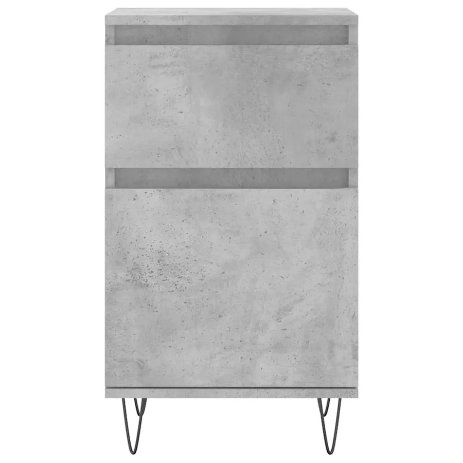 Buffets 2 pcs gris béton 40x35x70 cm bois d'ingénierie - 6