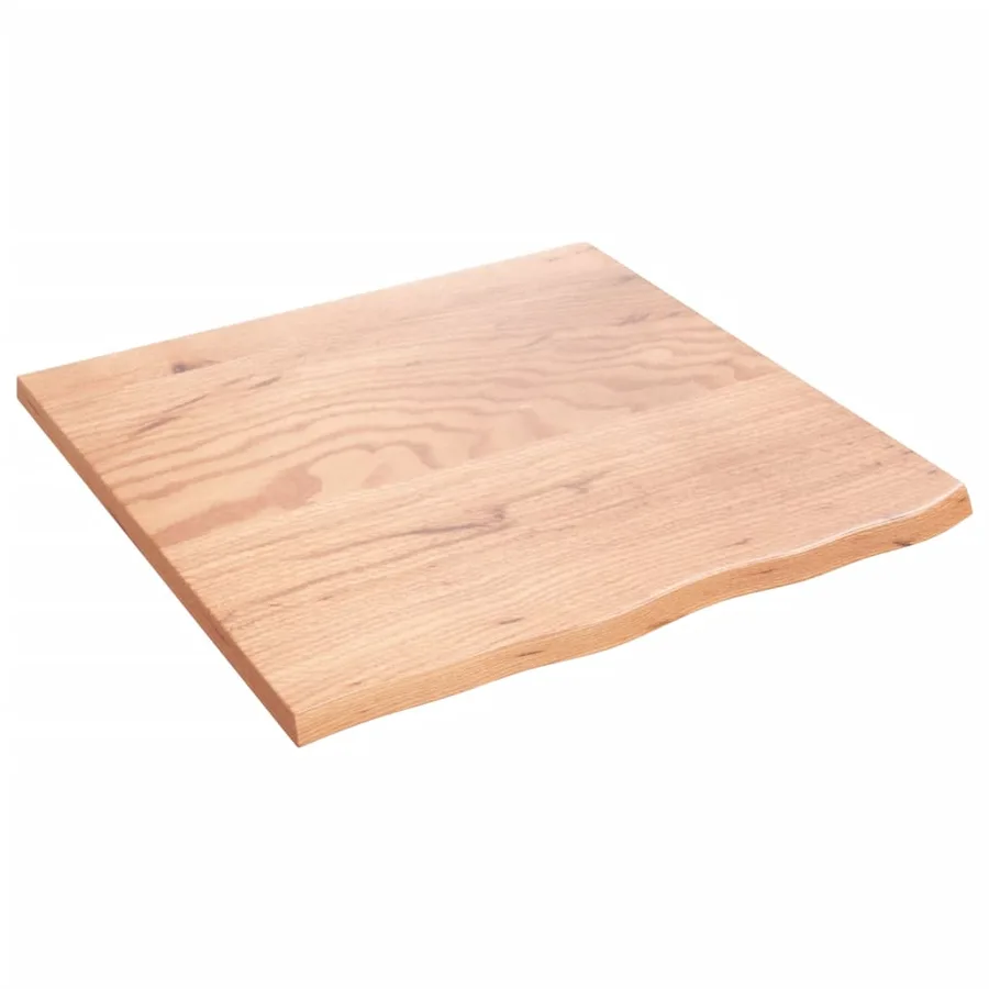 Étagère murale marron clair 60x60x2 cm bois chêne massif traité - 2