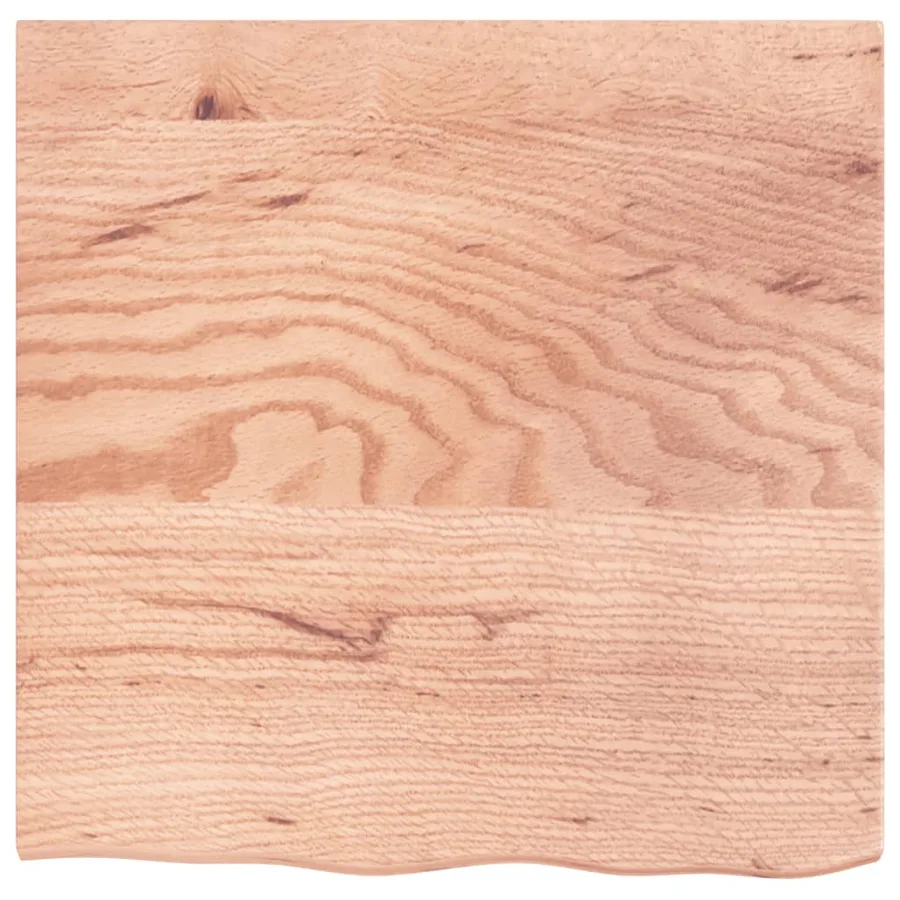 Étagère murale marron clair 60x60x2 cm bois chêne massif traité - 4