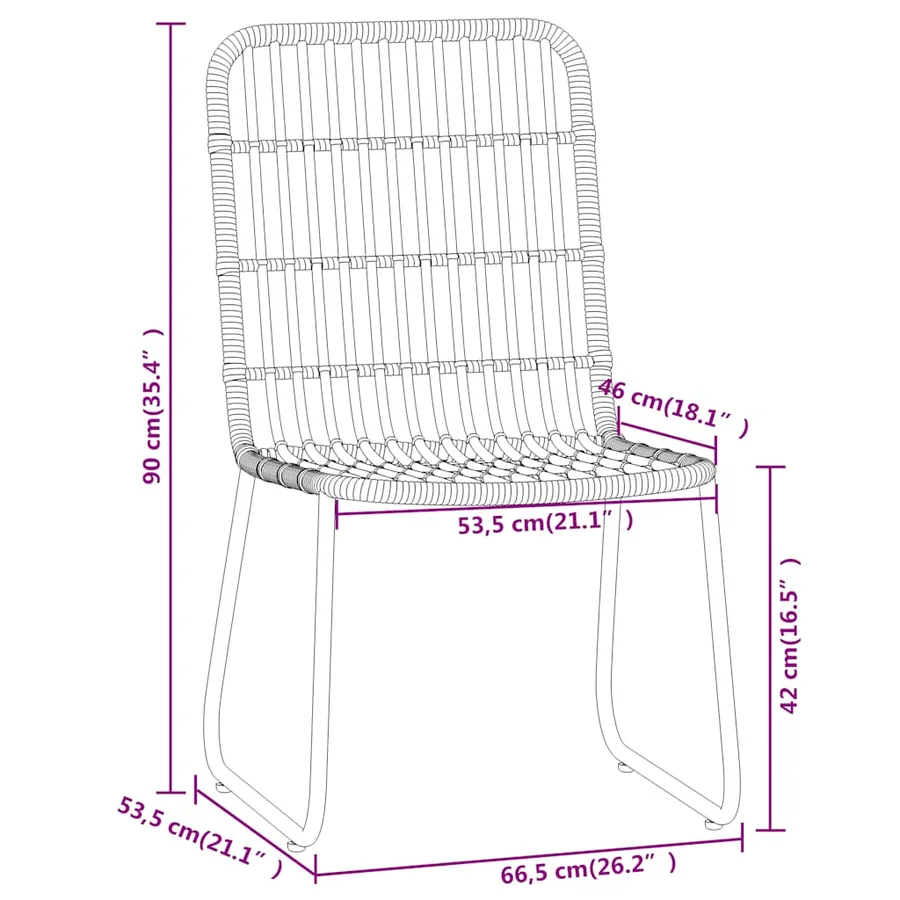 Ensemble à manger de jardin 7 pcs Chêne - 7