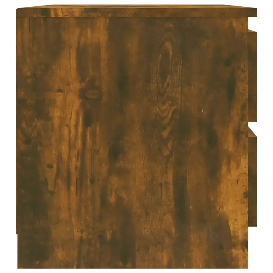 Table de chevet Chêne fumé 50x39x43,5 cm Bois d'ingénierie - 4