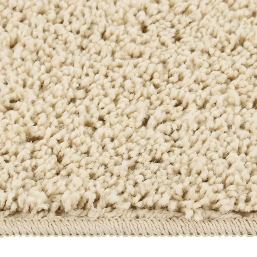 Tapis shaggy antidérapant Crème 120x170 cm - 2