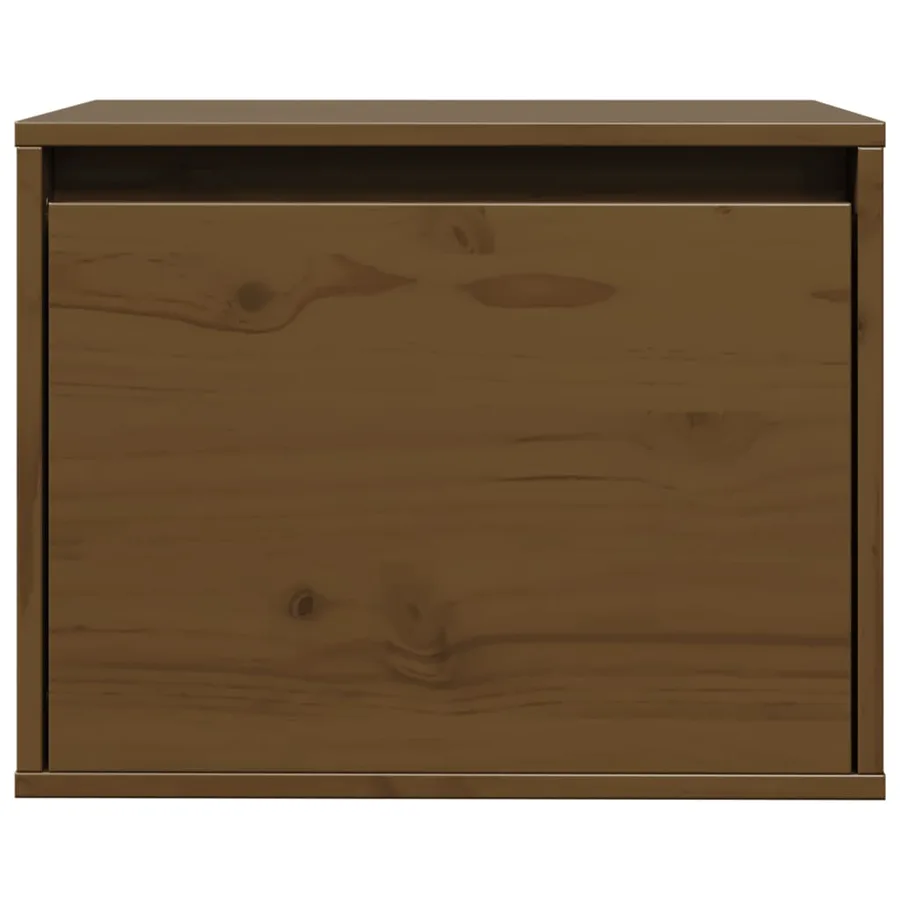 Armoire murale Marron miel 45x30x35 cm Bois de pin massif - 4
