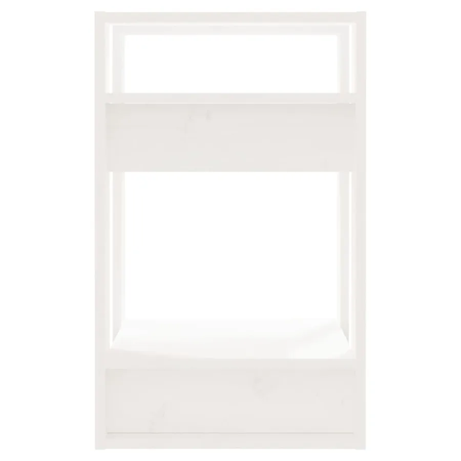 Bibliothèque/Séparateur de pièce Blanc 41x35x57 cm Pin massif - 4
