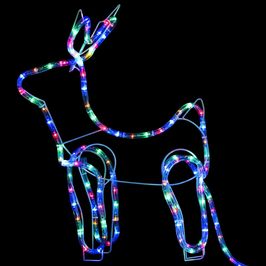 Décoration de Noël d'extérieur Renne et traîneau 252 LED - 5
