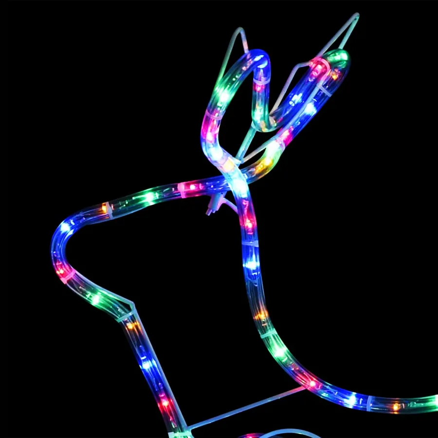 Décoration de Noël d'extérieur Renne et traîneau 252 LED - 6