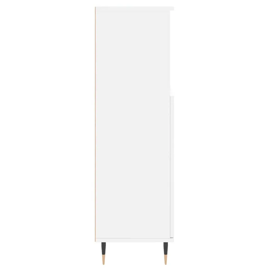 Armoire de salle de bain blanc 30x30x100 cm bois d'ingénierie - 7