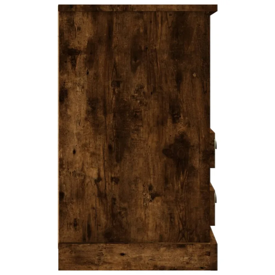 Table de chevet chêne fumé 43x36x60 cm - 8