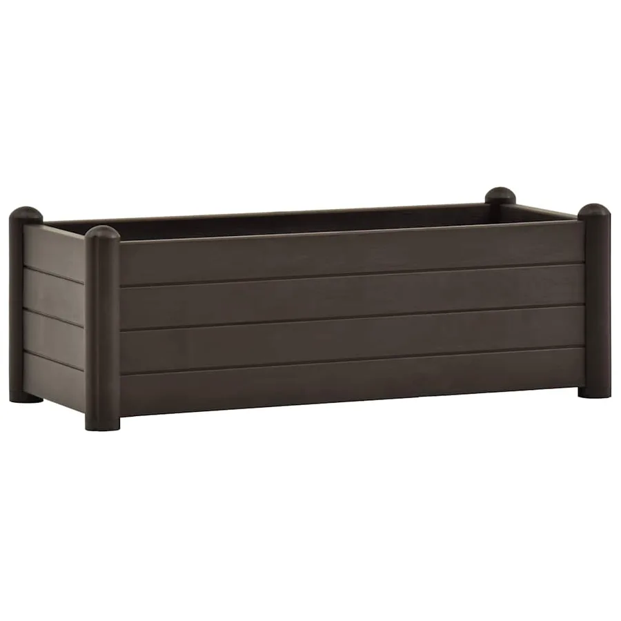 Lit surélevé de jardin PP Moka 100x43x35 cm - 2