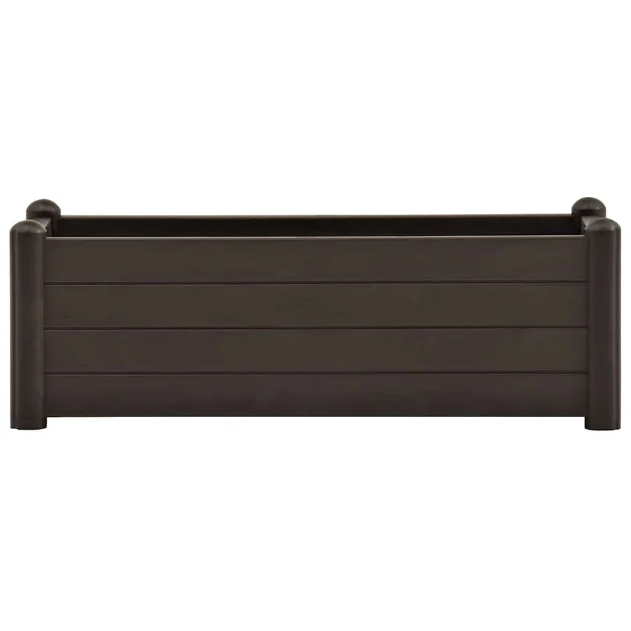 Lit surélevé de jardin PP Moka 100x43x35 cm - 3