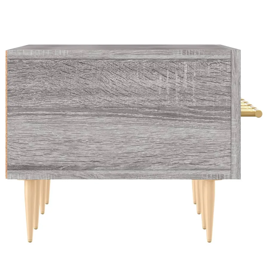 Meuble TV sonoma gris 150x36x30 cm bois d'ingénierie - 7