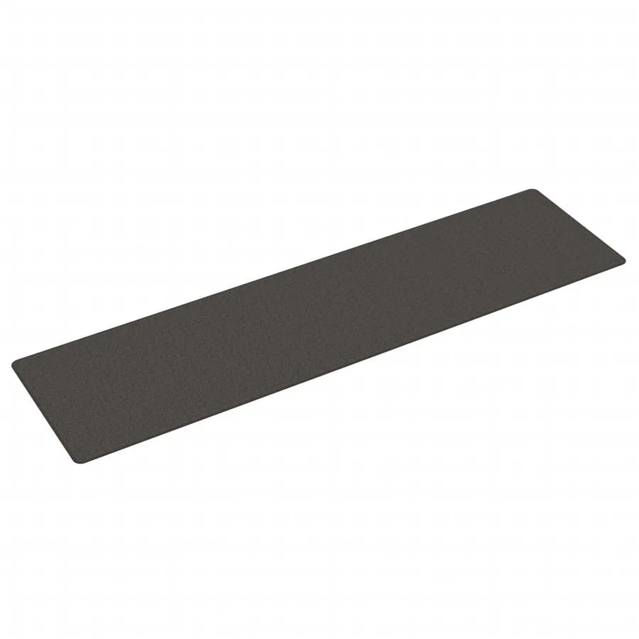 Tapis de couloir aspect sisal anthracite 80x300 cm - 2