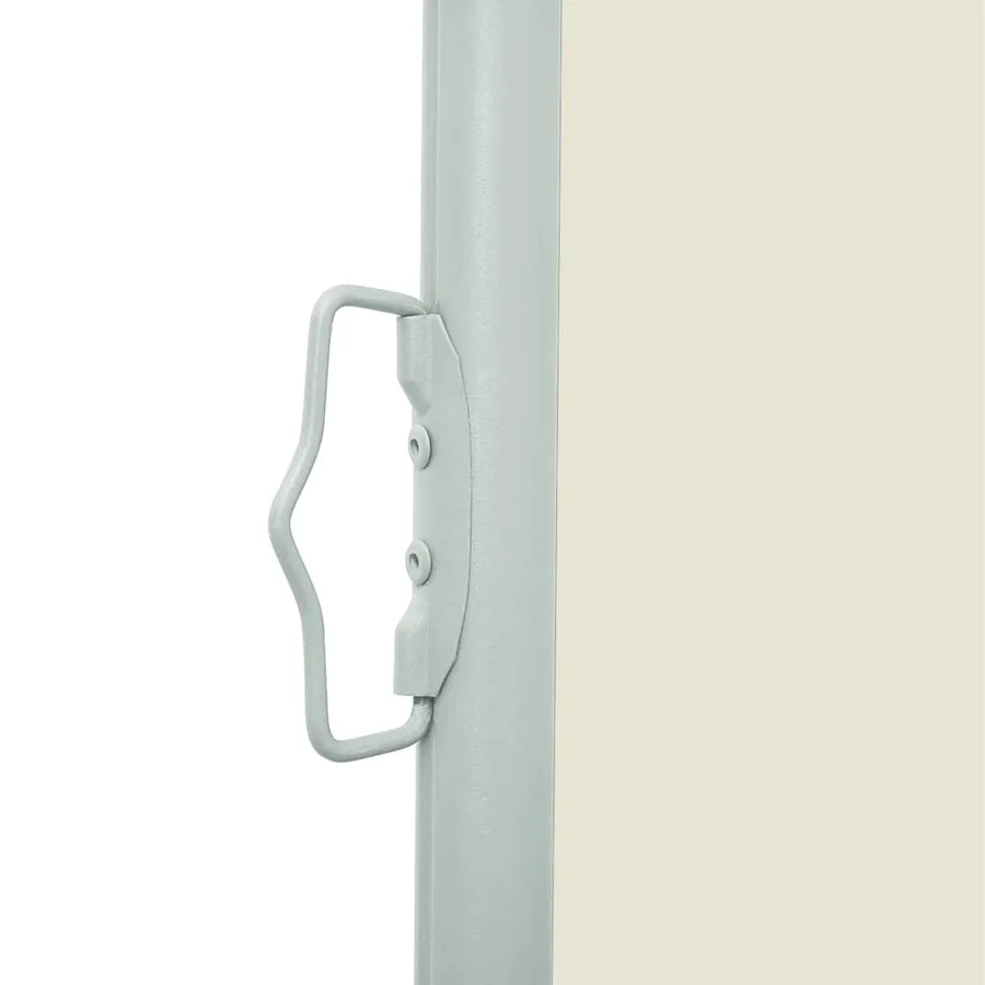Auvent latéral rétractable de patio 120x500 cm Crème - 9