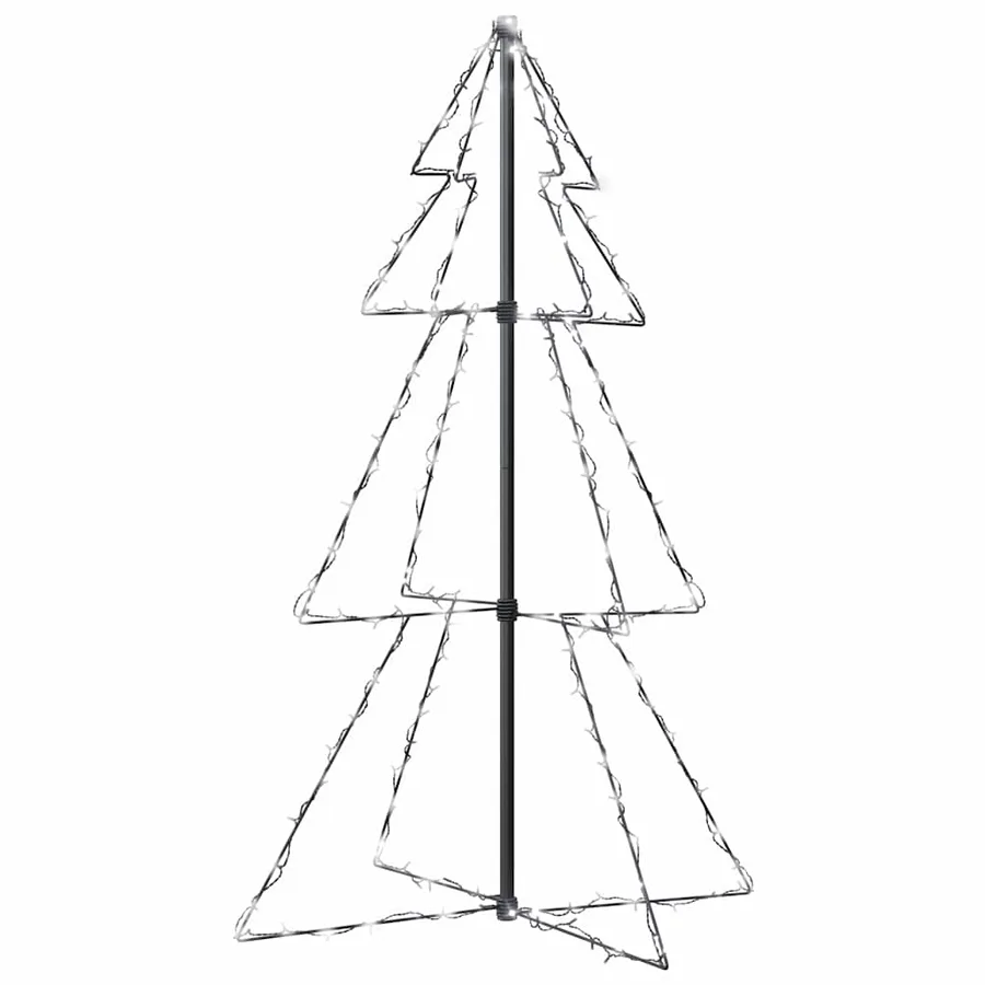 Arbre de Noël cône 160 LED d'intérieur/d'extérieur 78x120 cm - 2