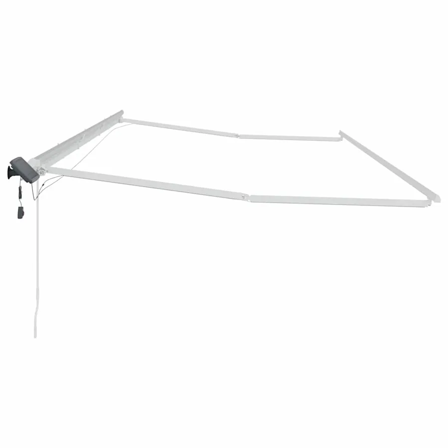 Cadre d'auvent Blanc 600 × 300 cm Aluminium - 7