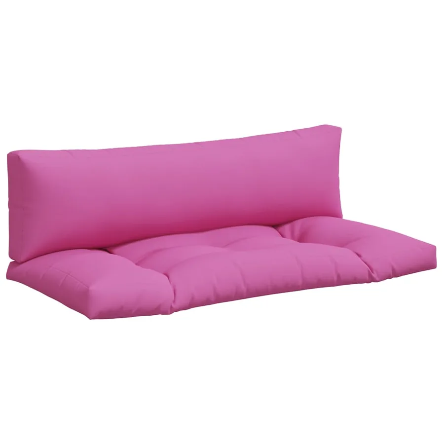 Coussins de palette lot de 2 rose tissu Oxford - 2