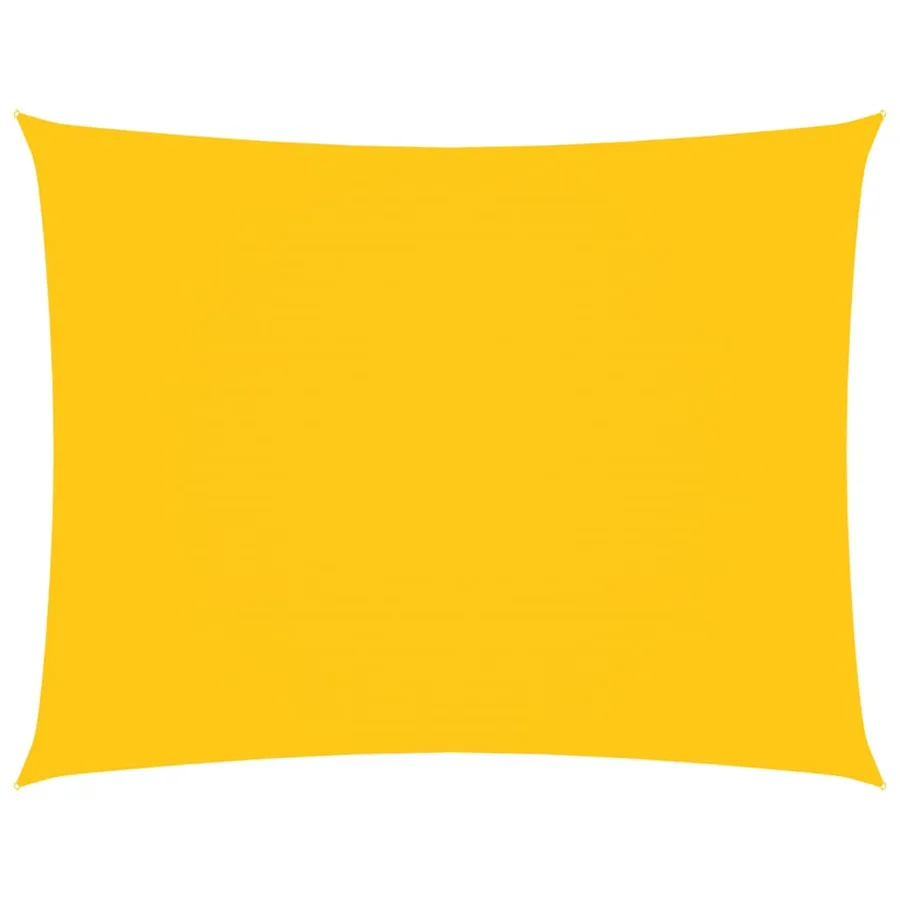 Voile de parasol tissu oxford rectangulaire 3,5x4,5 m jaune - 2