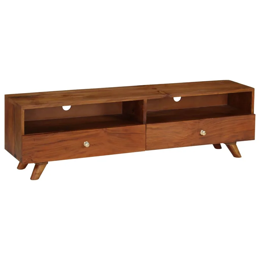 Meuble TV Bois de récupération solide 140x30x40 cm - 8