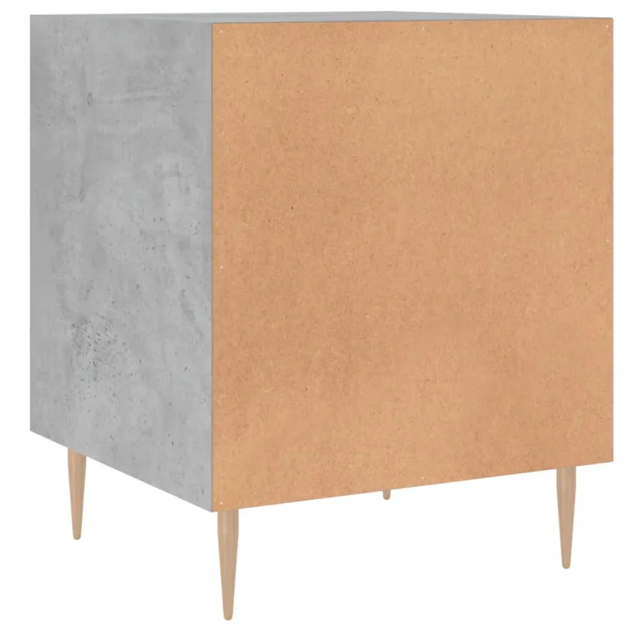 Tables de chevet 2 pcs gris béton 40x40x50 cm bois d’ingénierie - 10