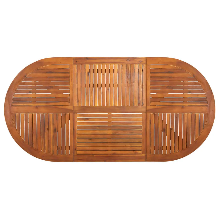Table de jardin 201x100x75 cm Bois d'acacia massif - 4