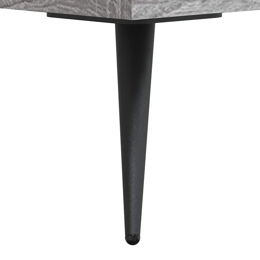 Meuble TV sonoma gris 150x30x44,5 cm bois d'ingénierie - 9