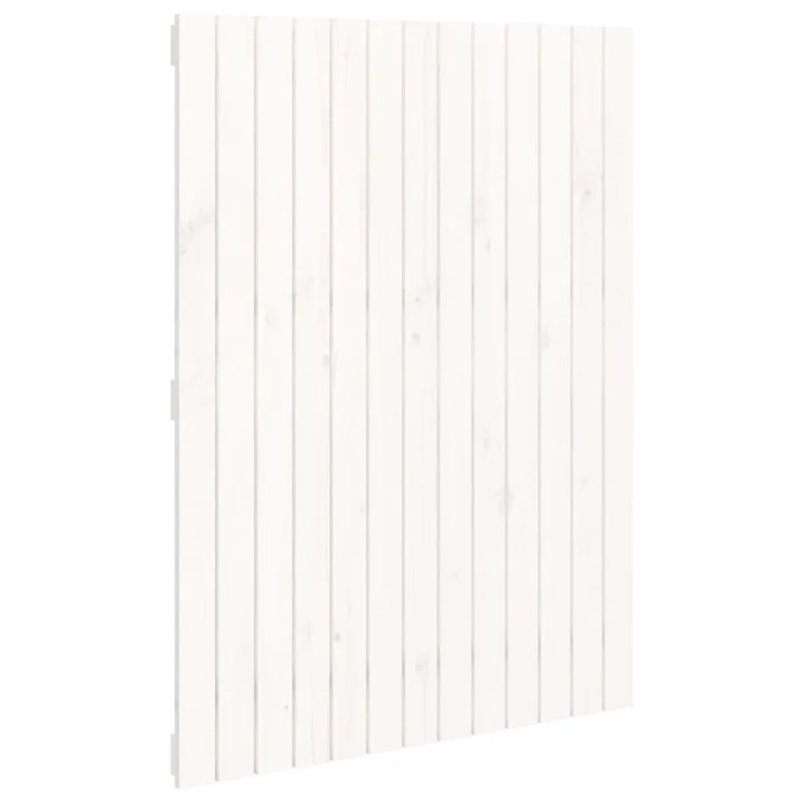 Tête de lit murale Blanc 82,5x3x110 cm Bois massif de pin - 2