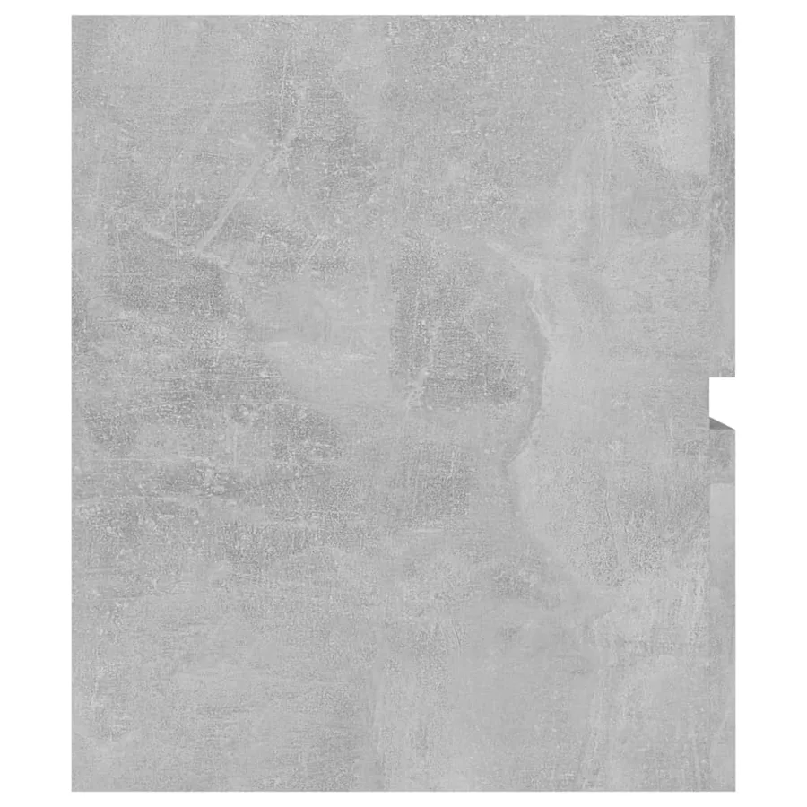 Armoire d'évier et lavabo intégré gris béton bois d'ingénierie - 10