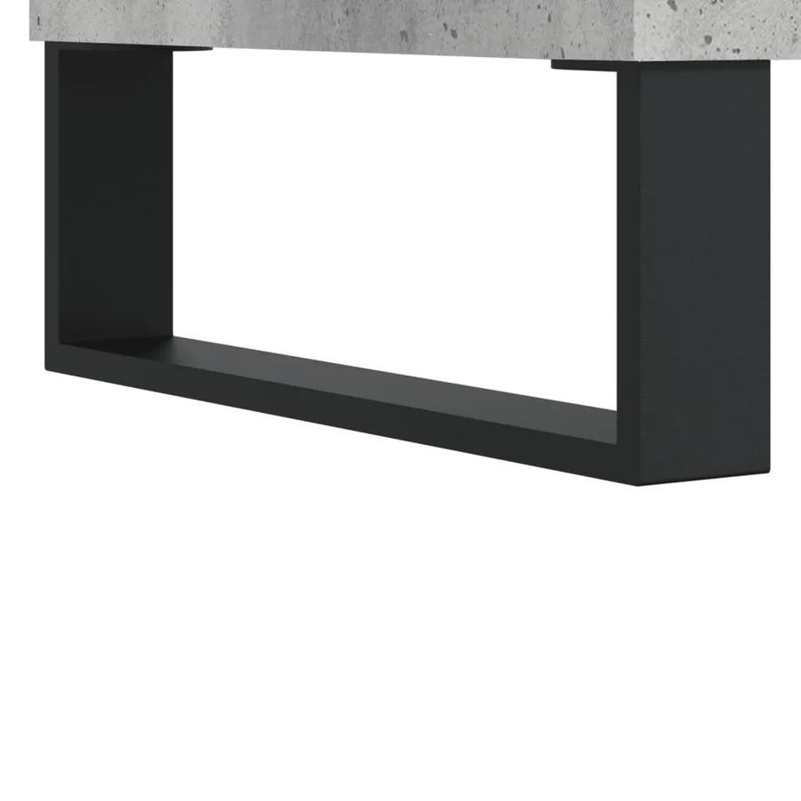 Buffet Gris béton 34,5x34x90 cm Bois d'ingénierie - 11