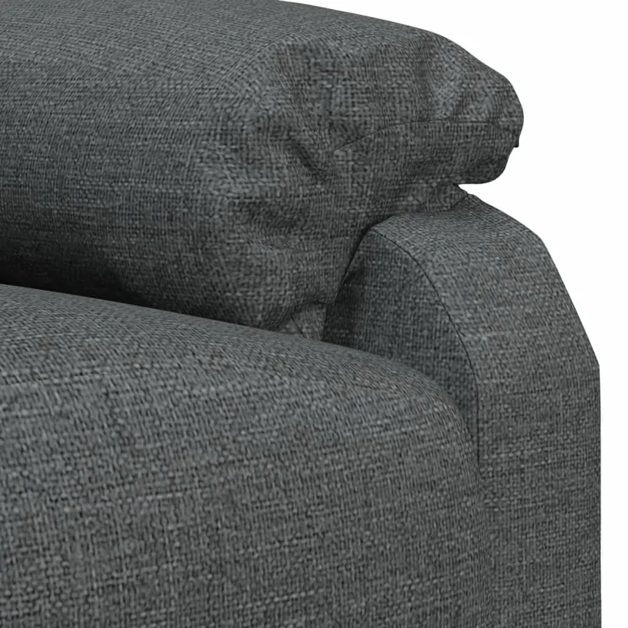 Fauteuil inclinable Gris foncé Tissu - 7