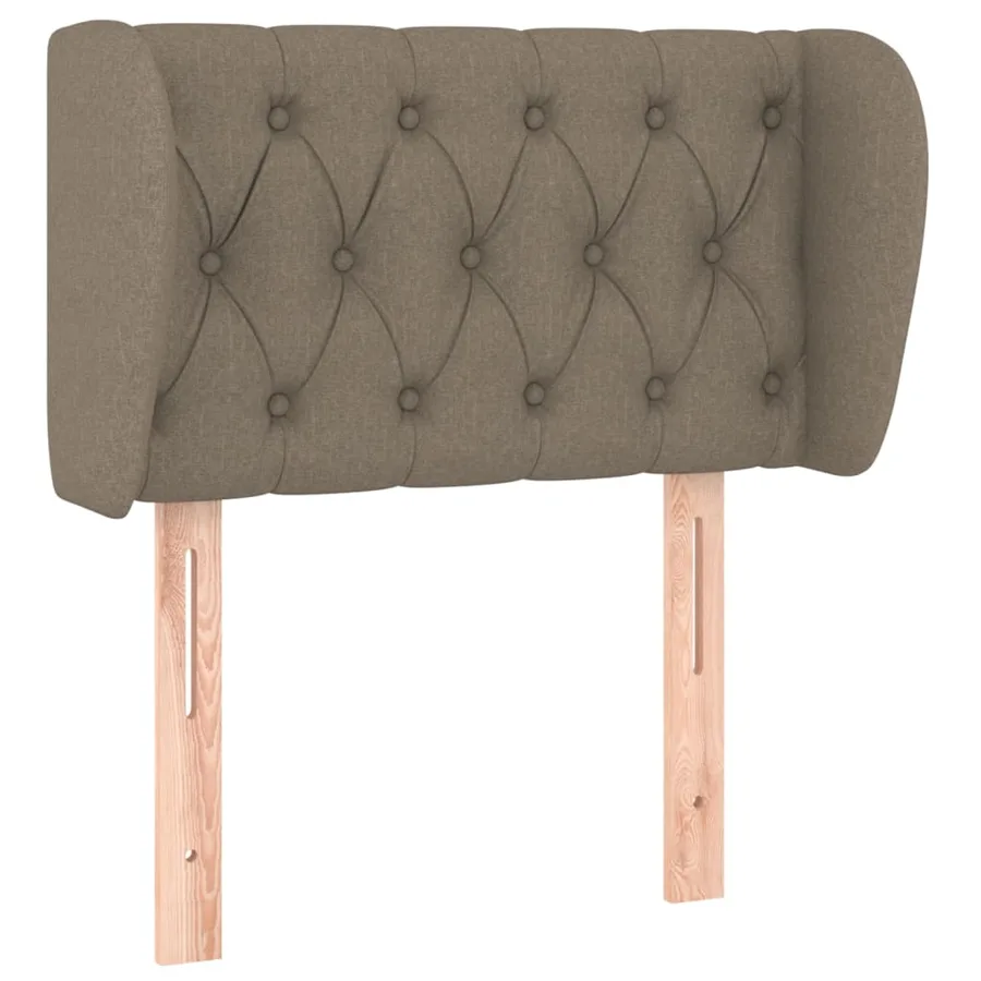 Tête de lit avec oreilles Taupe 83x23x78/88 cm Tissu - 2