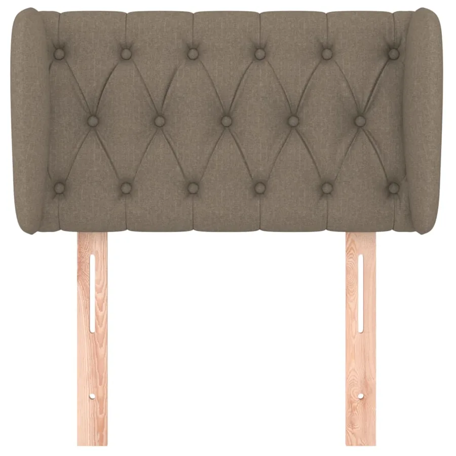 Tête de lit avec oreilles Taupe 83x23x78/88 cm Tissu - 3