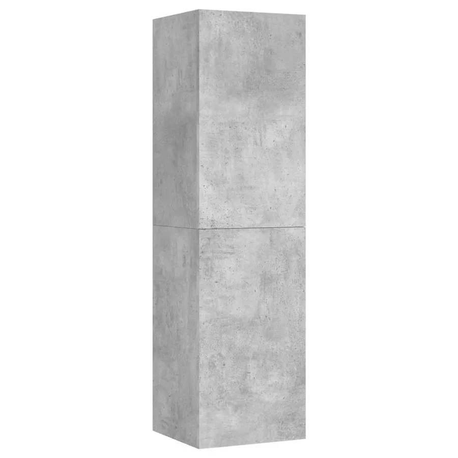 Meuble TV Gris béton 30,5x30x110 cm Bois d’ingénierie - 2