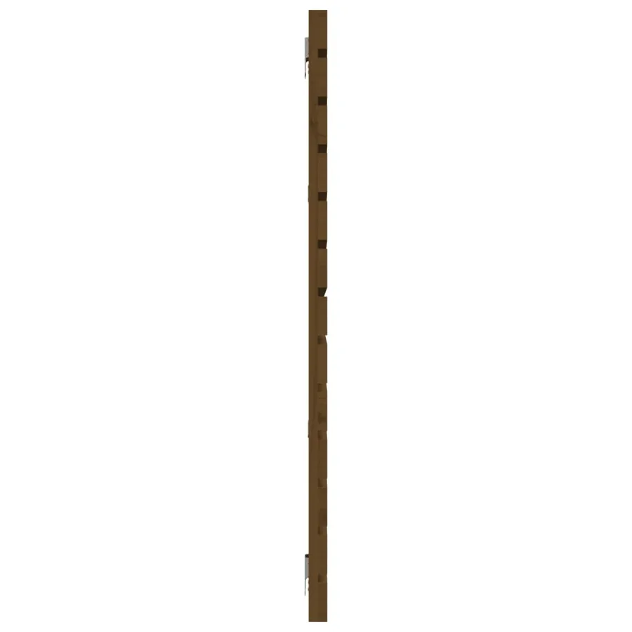 Tête de lit murale Marron miel 166x3x91,5 cm Bois massif de pin - 5