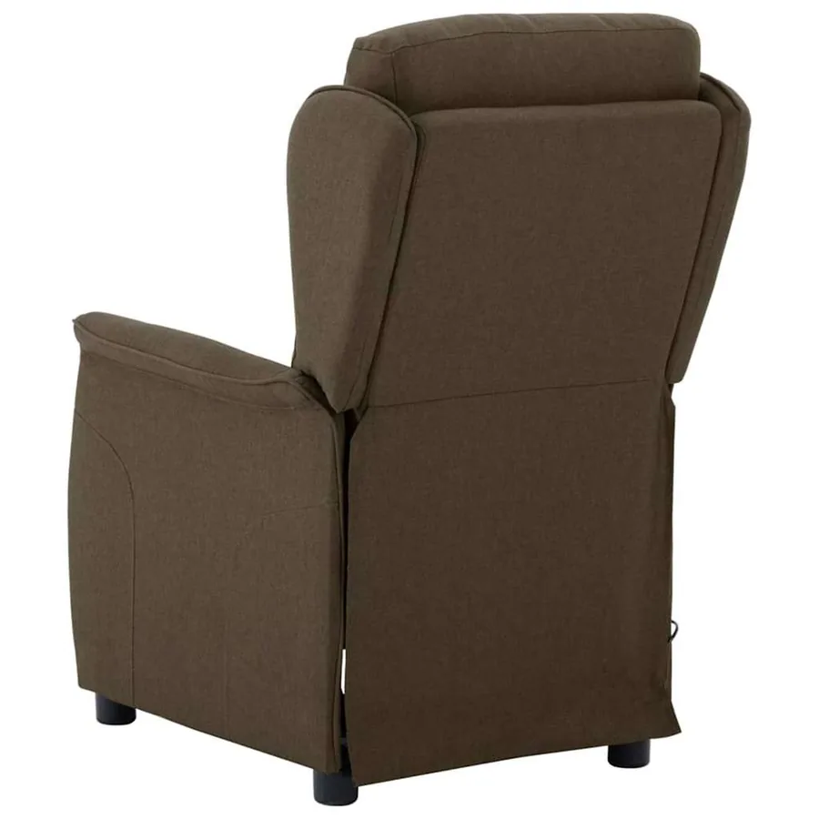 Chaise de massage Marron 93.5 x 67.5 x 101.5 cm tissu - 3